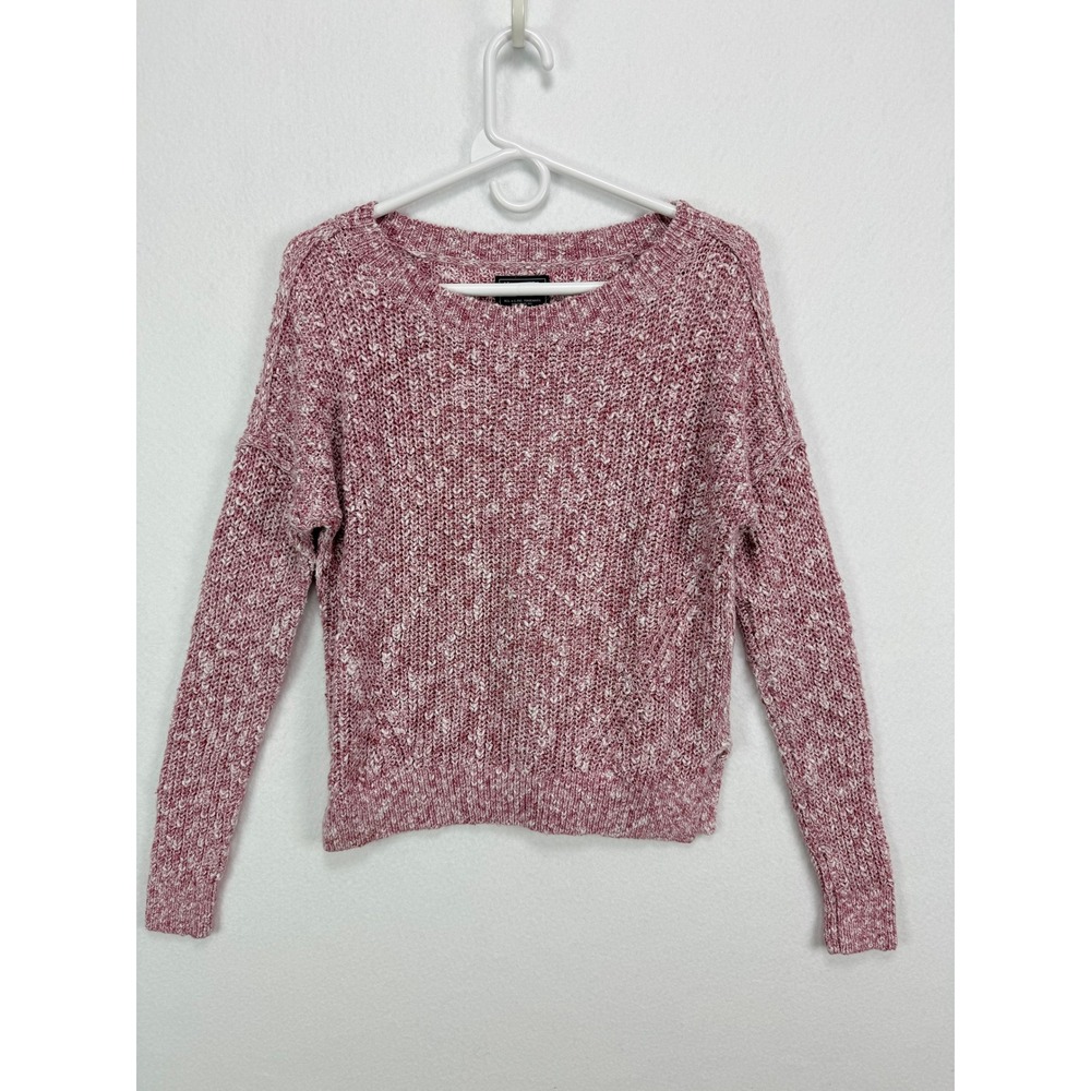 Abercrombie & Fitch Sweater Cottagecore Chunky Knit Pink S Cozy Soft Girl